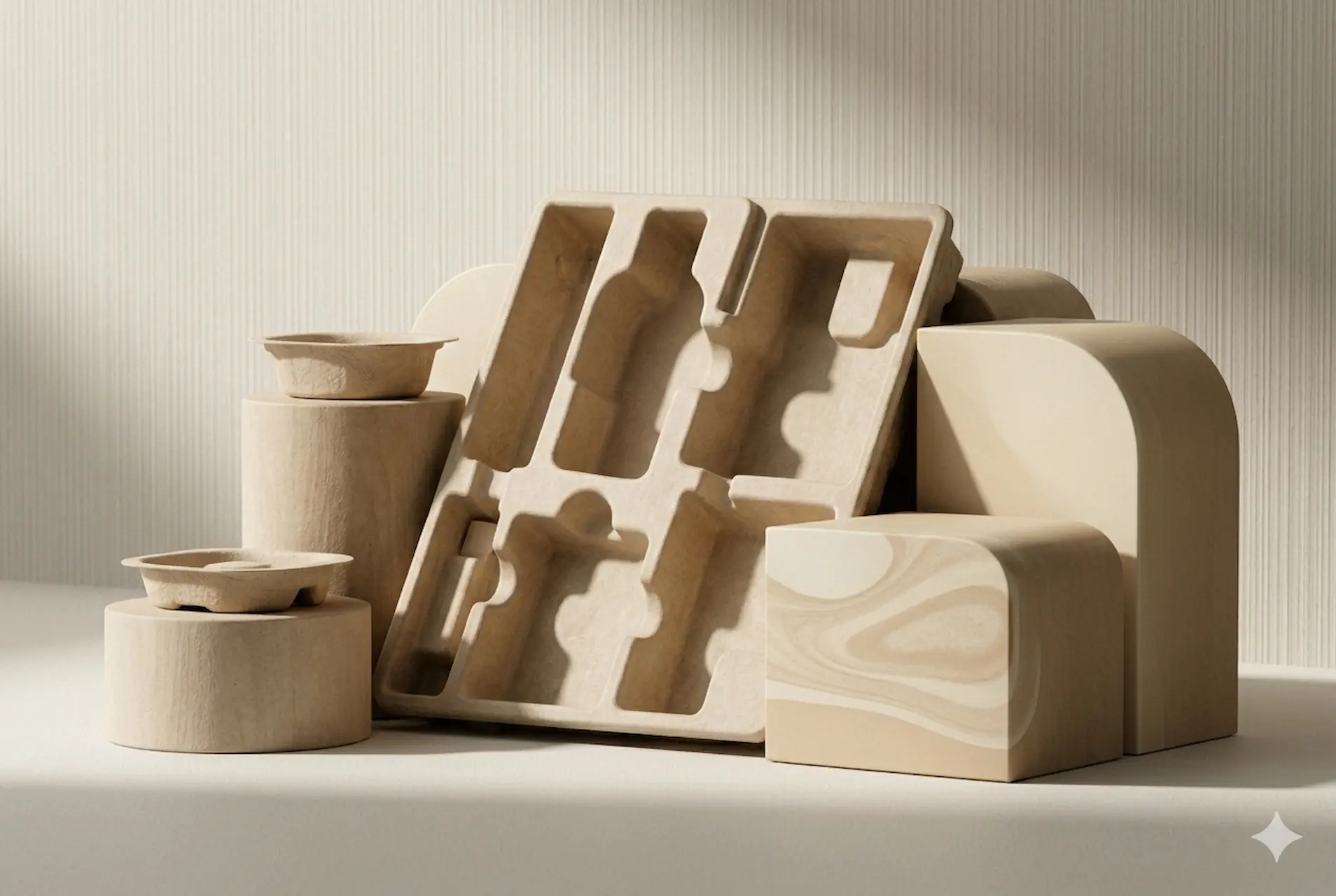 Calage thermoformé PureForm® sur mesure en bois naturel